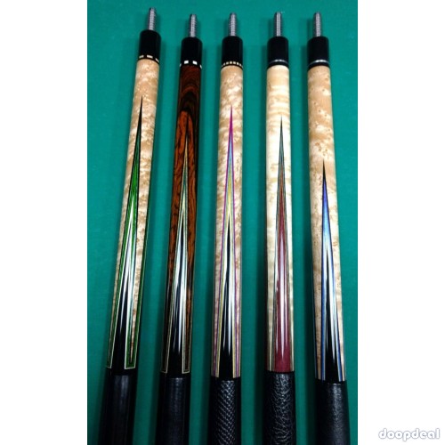 Luxury quality Billiard 1/2 split cues curly cocobolo ebony handmade inlay carom pool sticks