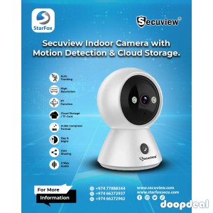Secuview Indoor Camera with Motion Detection & Cloud Storage.