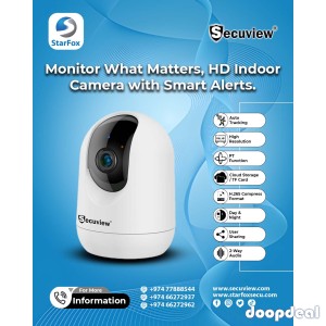 Monitor What Matters, HD Indoor Camera with Smart Alerts.