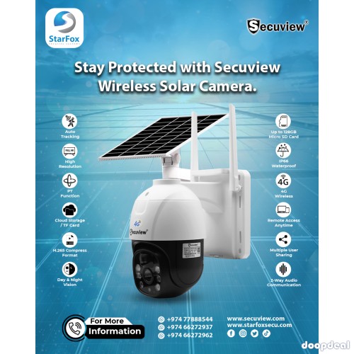 Stay Protected with Secuview Wireless Solar Camera.