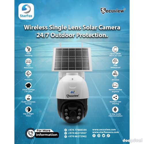 Stay Protected with Secuview Wireless Solar Camera.